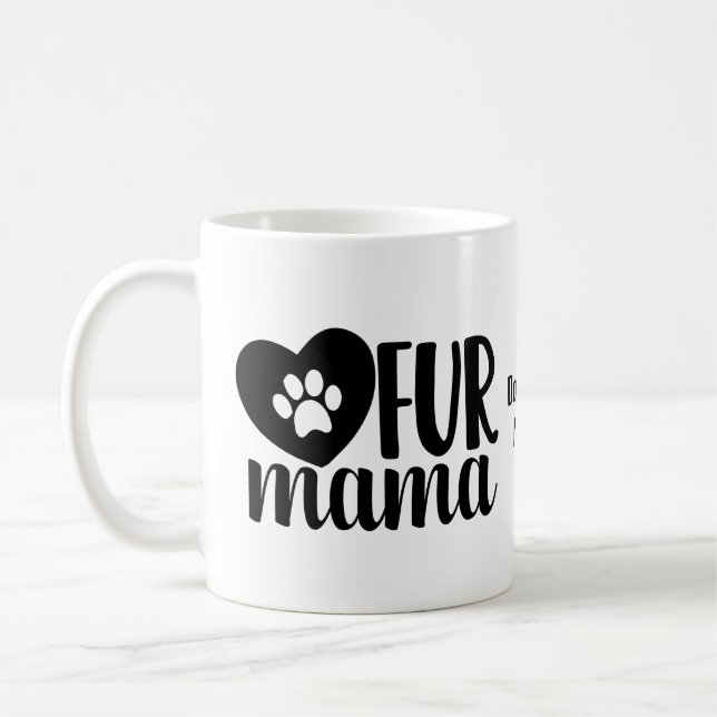 Personalizable Hunde Mama Kaffee Tasse (Links)
