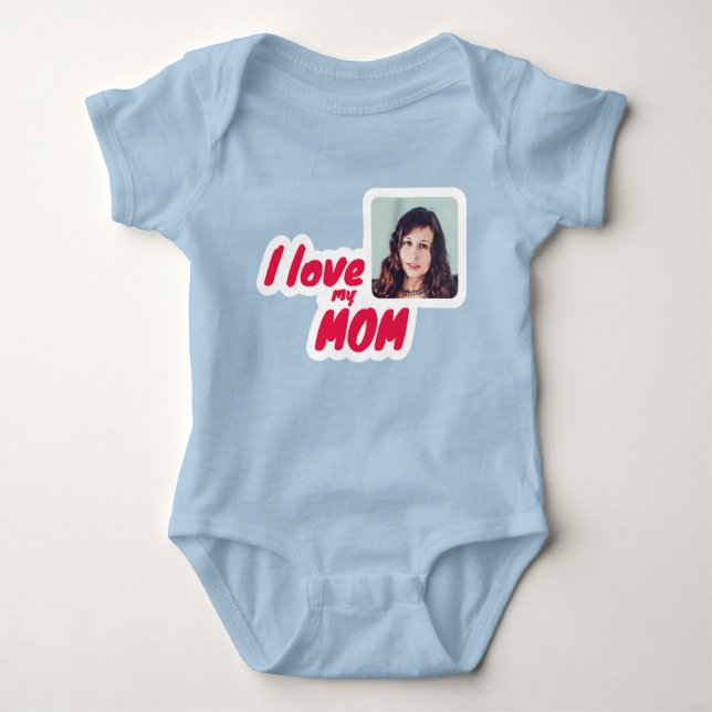 Personalizable I Liebe Meine Mama Baby Strampler (Vorderseite)