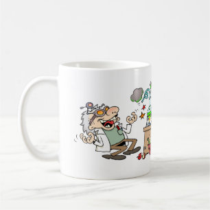 Personalizable lustiger wütender Wissenschaftler Kaffeetasse