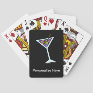 Personalizable MARTINI KUNST-SPIELKARTEN Spielkarten