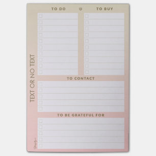 Personalizable Mehrfachverbindungsstelle Zu-listen Post-it Klebezettel