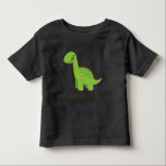 Personalizable Niedlich Green Dinosaurier Kleinkind T-shirt<br><div class="desc">Dieser niedliche grüne Cartoon-Dino ist die ideale Geschenkidee für kleine Jungs und Mädchen,  die Dinosaurier Liebe. Es ist wirklich großartig für jeden,  der prähistorische Dinos niedlich Liebe! Anpassen mit Ihrem Namen oder benutzerdefinierten Text.</div>