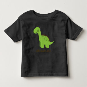 Personalizable Niedlich Green Dinosaurier Kleinkind T-shirt