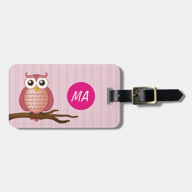 Personalizable niedlicher Girly Gepäck-Umbau Gepäckanhänger (Vorderseite horizontal)
