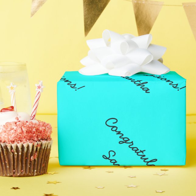 Personalizable Packpapier | Glückwunsch (Geburtstagsparty)