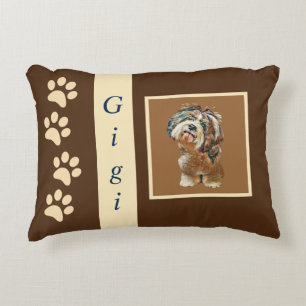 Personalizable Painted Shih Tzu Pillow Dekokissen