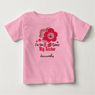 Personalizable Rag Doll Niedliche große Schwester Baby T-shirt