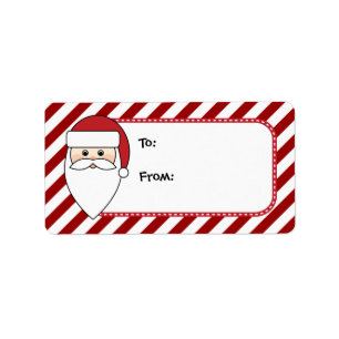 Personalizable Weihnachtsmann Weihnachtsumbauten Adressaufkleber