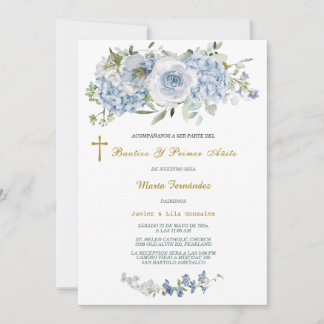 Personalizada Para Bautizo y Primer Cumpleaños Einladung