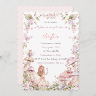 Personalizadas De Cumpleaños De Hadas Einladung