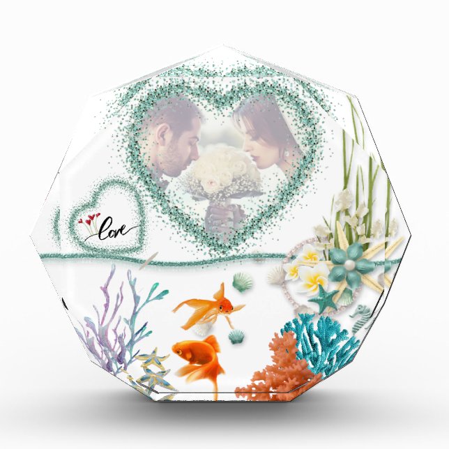 personalizado con corazones brillante fotoblock (Vorderseite)