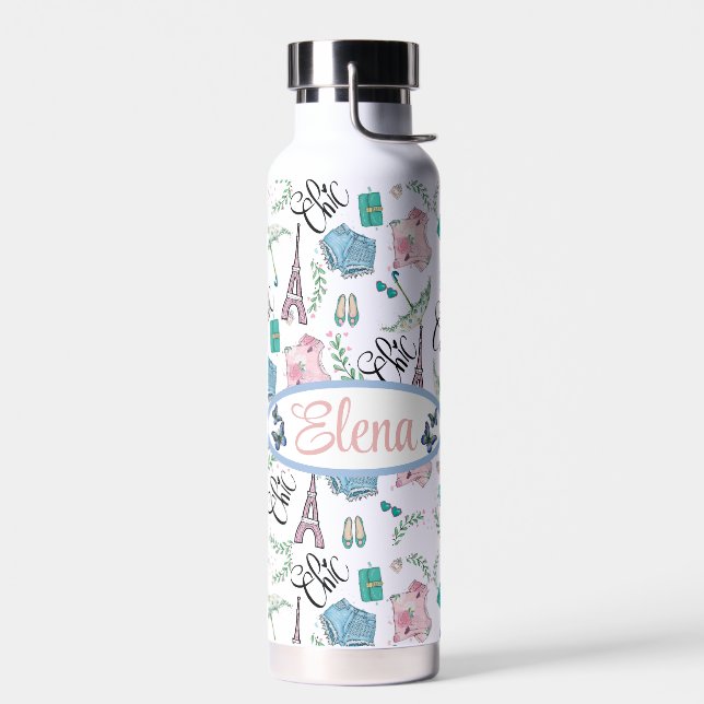 personalizado de parís Chic Trinkflasche (Links)