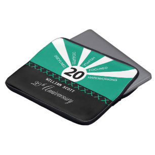 Personalize, 20th Yr Business Employee Anniversary Laptopschutzhülle