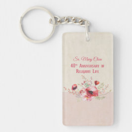 Personalize, 40th Anniversary Nun, Pink und Schlüsselanhänger