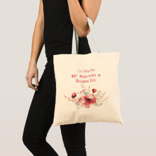 Personalize, 40th Anniversary Nun, Pink und Tragetasche
