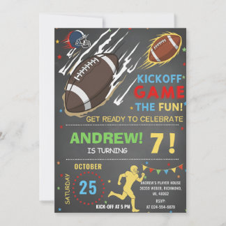 Personalize American FOOTBALL WATCH Party Einladung