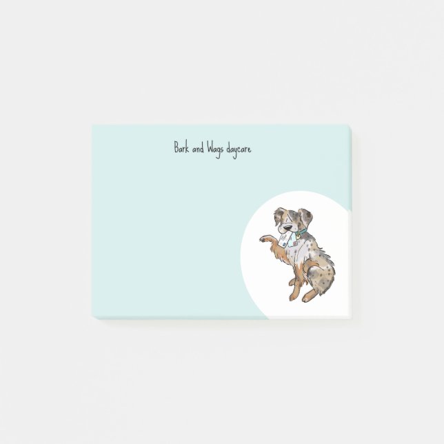 Personalize Australian Shepherd Post-it Klebezettel (Vorderseite)