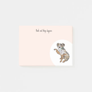 Personalize Australian Shepherd Post-it Klebezettel