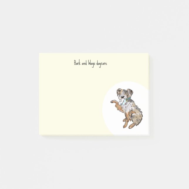 Personalize Australian Shepherd Post-it Klebezettel (Vorderseite)