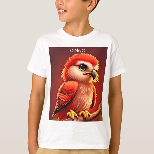 Personalize Baby Red Hawk T-Shirt (Vorderseite)