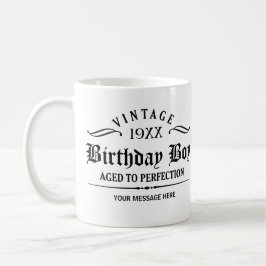 Personalize Black Gothic Script Funny Birthday Tas Tasse