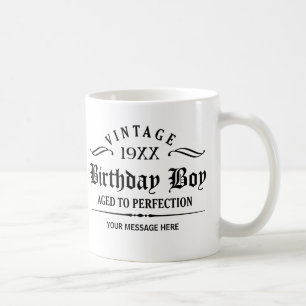 Personalize Black Gothic Script Funny Birthday Tas Tasse