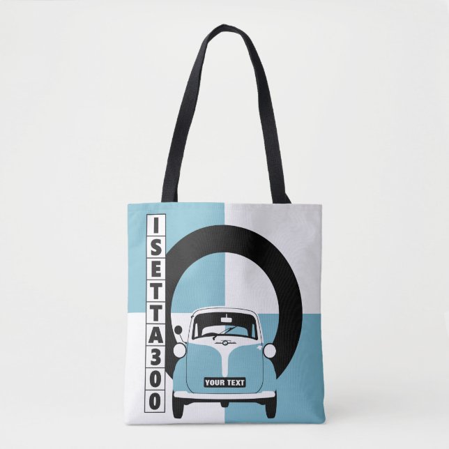 Personalize Blue Isetta Bubble Micro Tasche (Vorderseite)