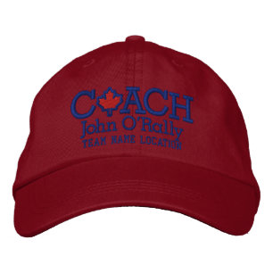 Personalize Coach Kanada Cap Your Game! Bestickte Baseballkappe