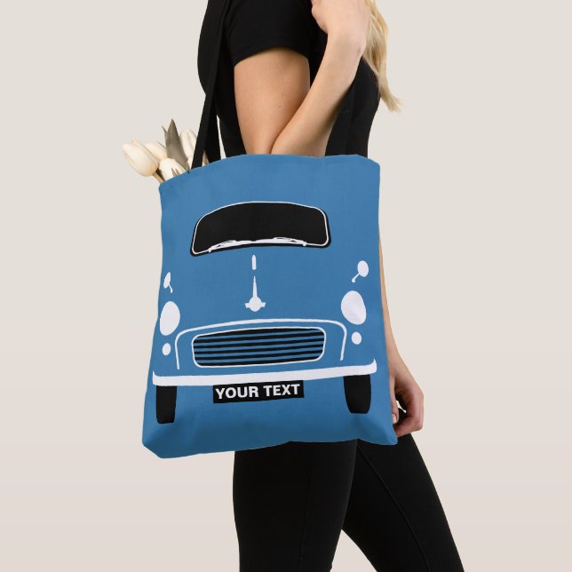 Personalize Custom Blue Morris Minor Pop Art (Von Nahem)