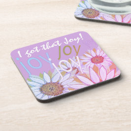 Personalize Daisy: Floral Joy, Joy, Joy! Getränkeuntersetzer