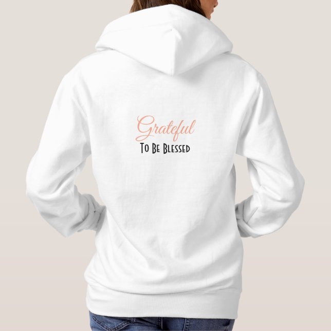 Personalize - Dankbar für die kleinen Dinge, Big. Hoodie (Rückseite)