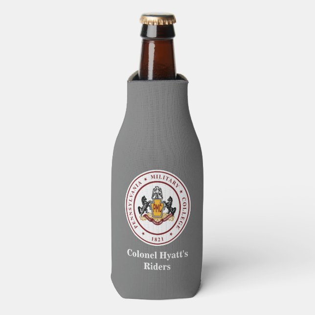+ PERSONALIZE - Flasche Cooler (mit Zipper) Flaschenkühler (Flaschenvorderseite)