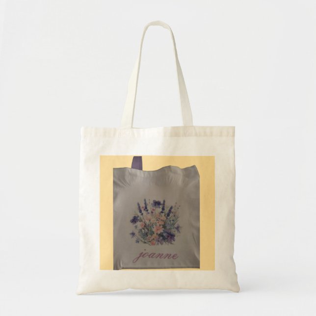 personalize floral tote tragetasche (Vorne)