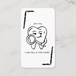 Personalize Funny Dentist Tooth business card Visitenkarte