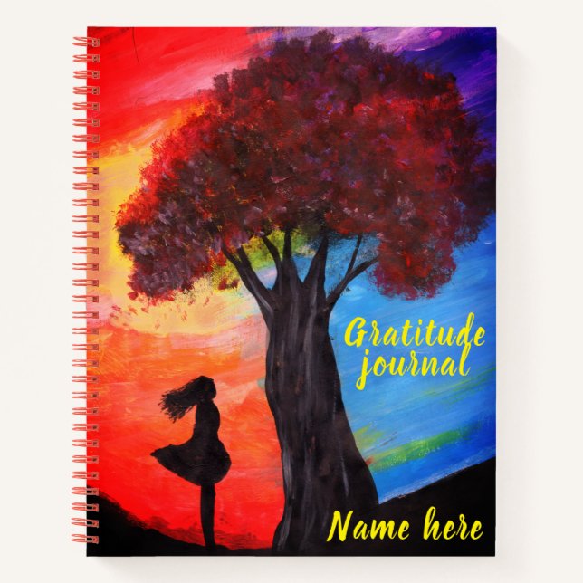 Personalize - Girls Dankeszeitschrift Notizbuch (Vorderseite)
