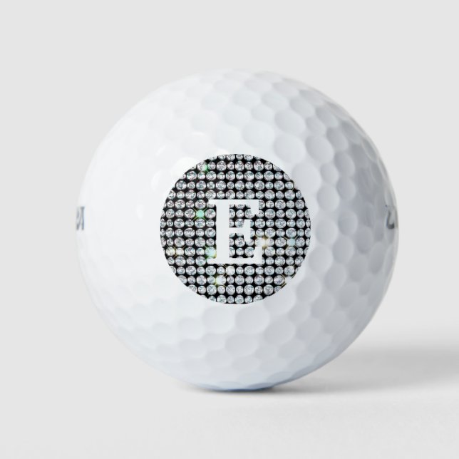 Personalize Golf Balls, weiß Diamond Golfball (Vorderseite)