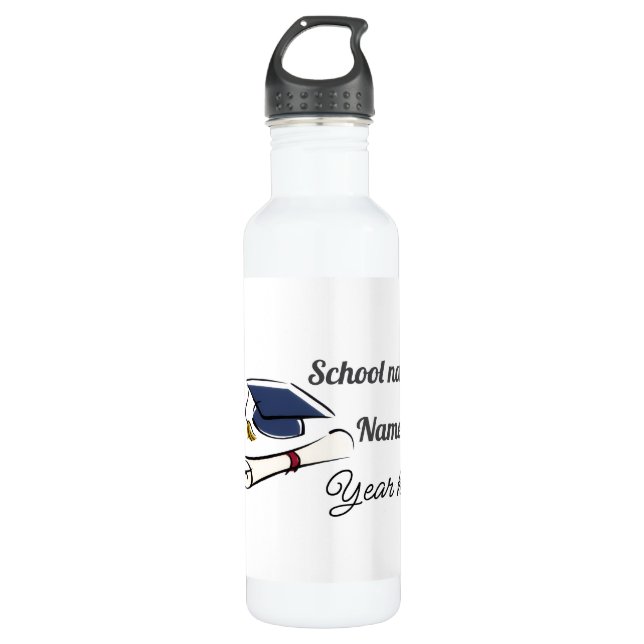 Personalize Graduation Balloon Edelstahlflasche (Vorderseite)