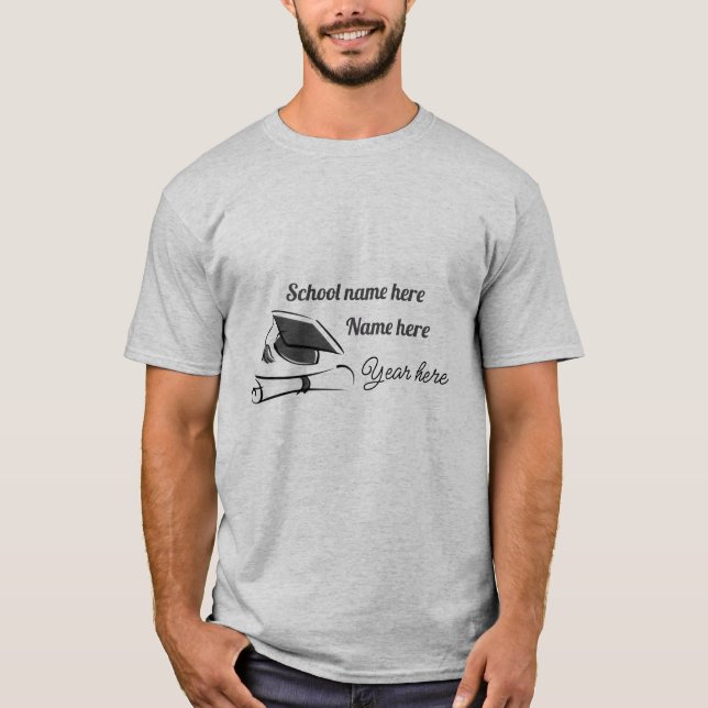Personalize Graduation  T-Shirt (Vorderseite)