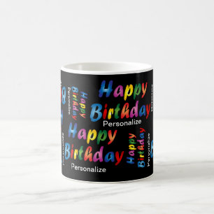 Personalize Happy Birthday Tasse