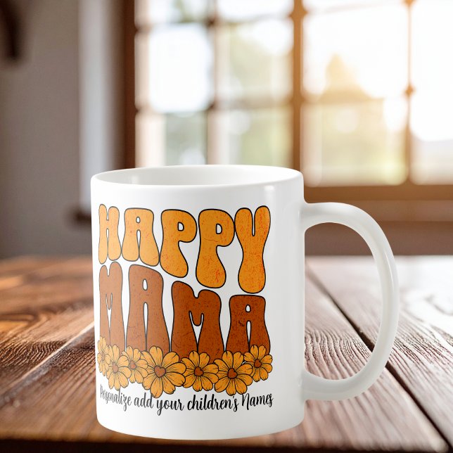 Personalize Happy Mama Browns Kaffeetasse (Von Creator hochgeladen)