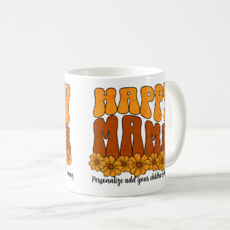Personalize Happy Mama Browns Kaffeetasse