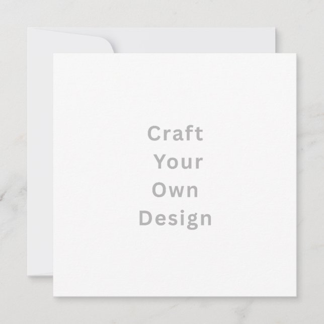 Personalize Invitation, Size: 5.25" x 5.25" White  Save The Date (Vorderseite)