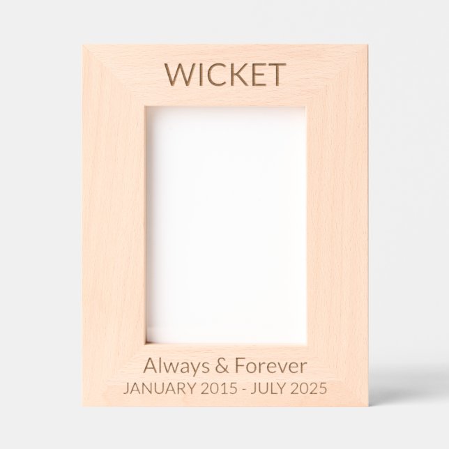 Personalize It! Pet Memorial Geätzte Rahmen (Vorderseite)