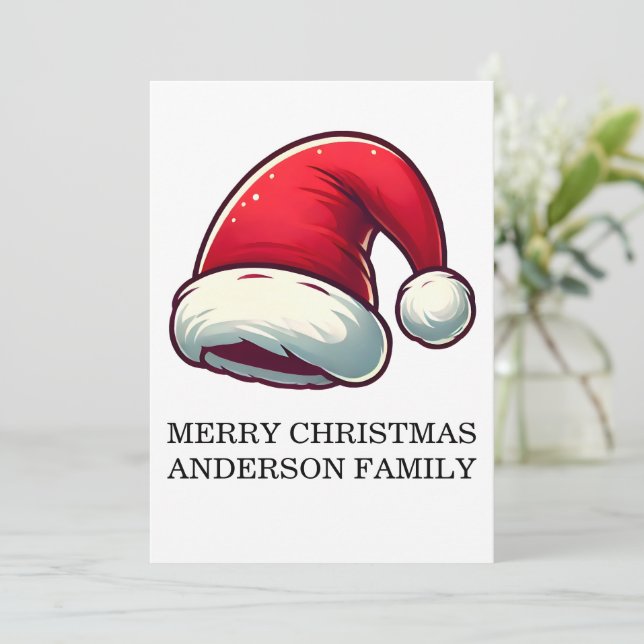 Personalize Jolly Brain Warmer Greeting Card Dankeskarte (Stehend Vorderseite)