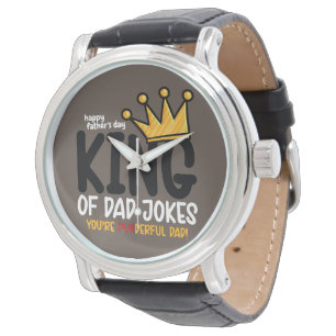 Personalize King of Vater Jokes Armbanduhr