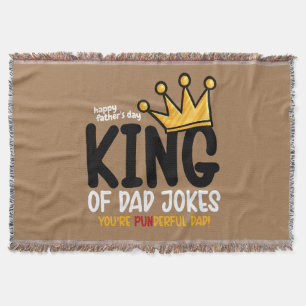 Personalize King of Vater Jokes Decke
