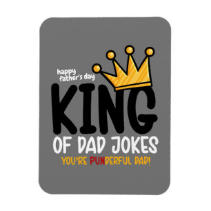 Personalize King of Vater Jokes Magnet