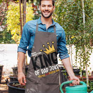 Personalize King of Vater Jokes Schürze