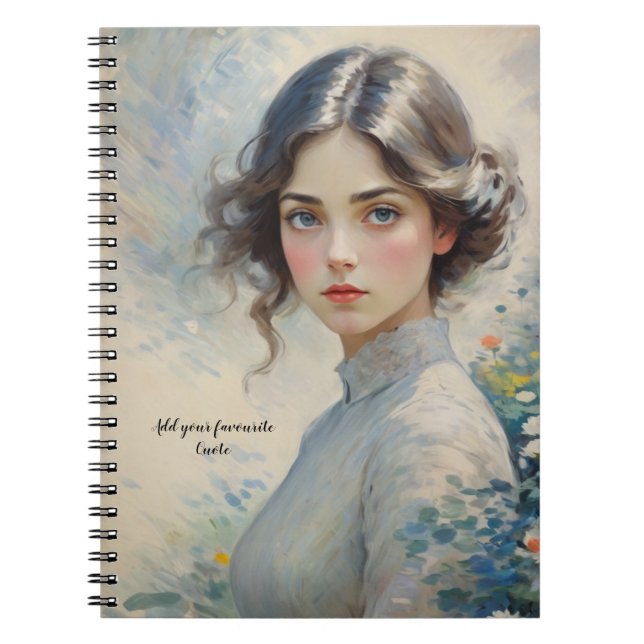 PERSONALIZE: Klassische Schönheit | Notebook-Journ Notizblock (Vorderseite)