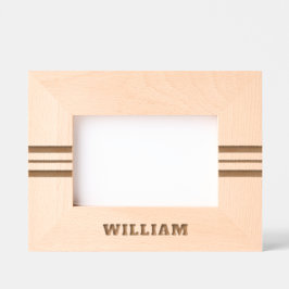 Personalize | Modern Simple Add Name, Geätzte Rahmen